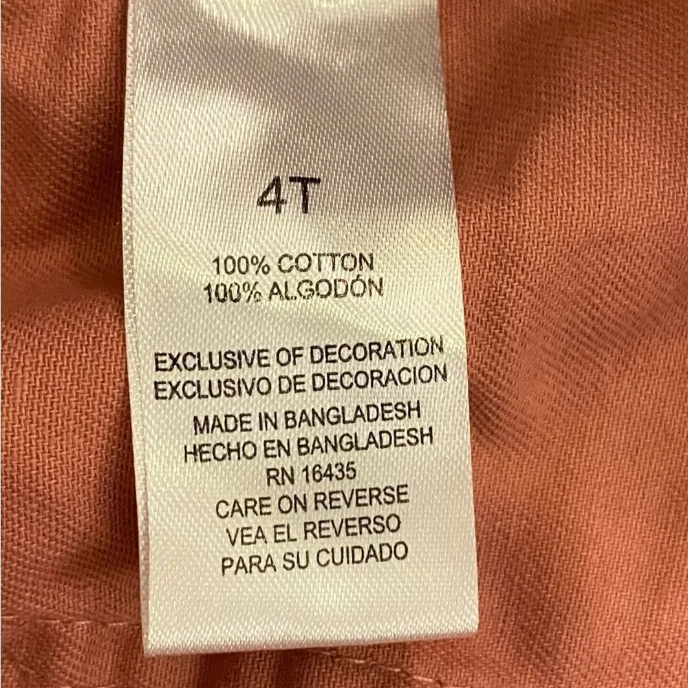 Tahari Jacket Size 4T Button Up W/Pockets Rose W/Rose Gold Accents